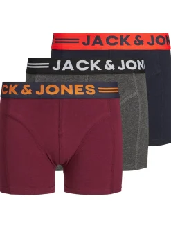 JACLICHFIELD TRUNKS 3 PACK NOOS JNR - Dark Grey Me