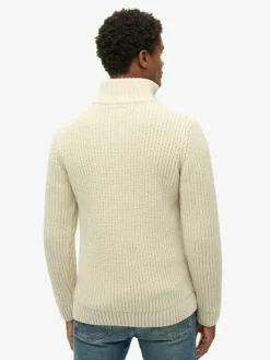 Jacob cable knit half zip