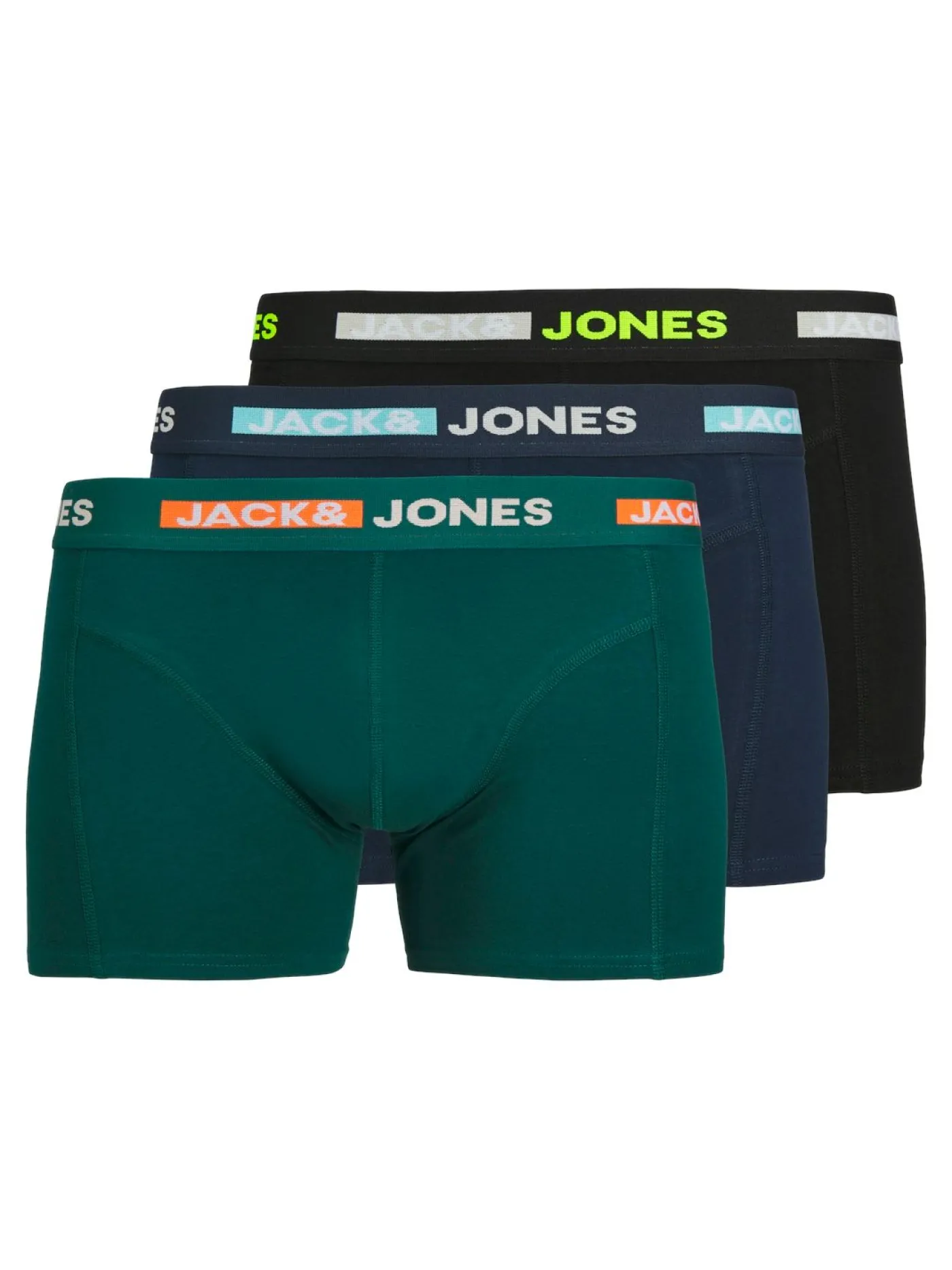 JACSCOTT SOLID TRUNKS 3 PACK SN JNR
