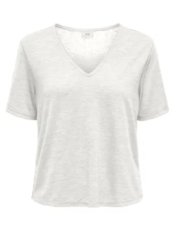 JDYCAMILLE S/S V-NECK GLITTER TOP J