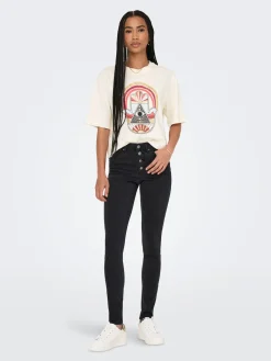 JDYCARLA S/S WASHED PRINT TOP JRS