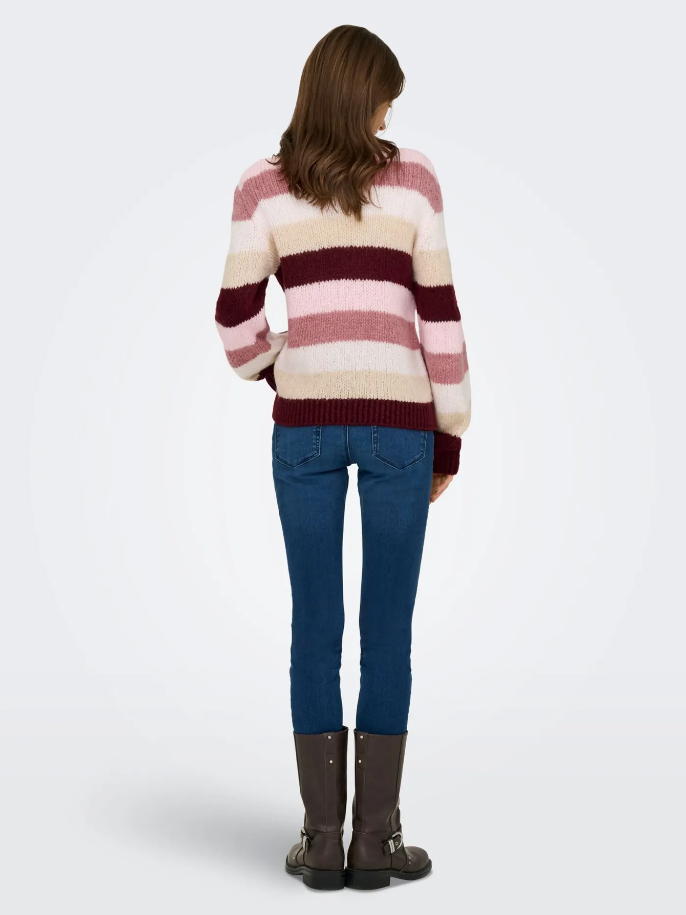 JDYDINEA L/S O-NECK STRIPE PULLOVER