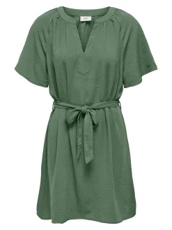 JDYDIVYA LIFE S/S V-NECK DRESS WVN