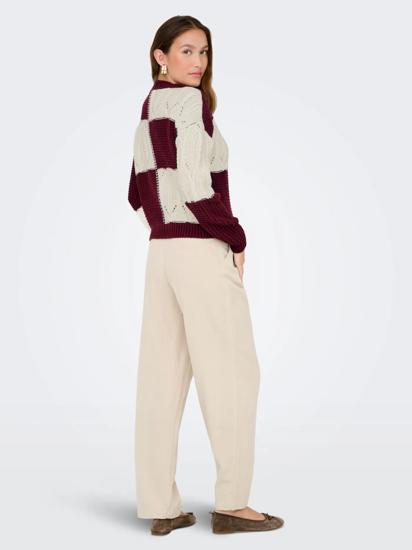 JDYJUSTY L/S MIX STRUC PULLOVER KNT