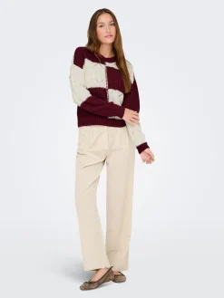 JDYJUSTY L/S MIX STRUC PULLOVER KNT