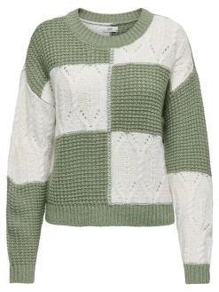 JDYJUSTY L/S MIX STRUC PULLOVER KNT