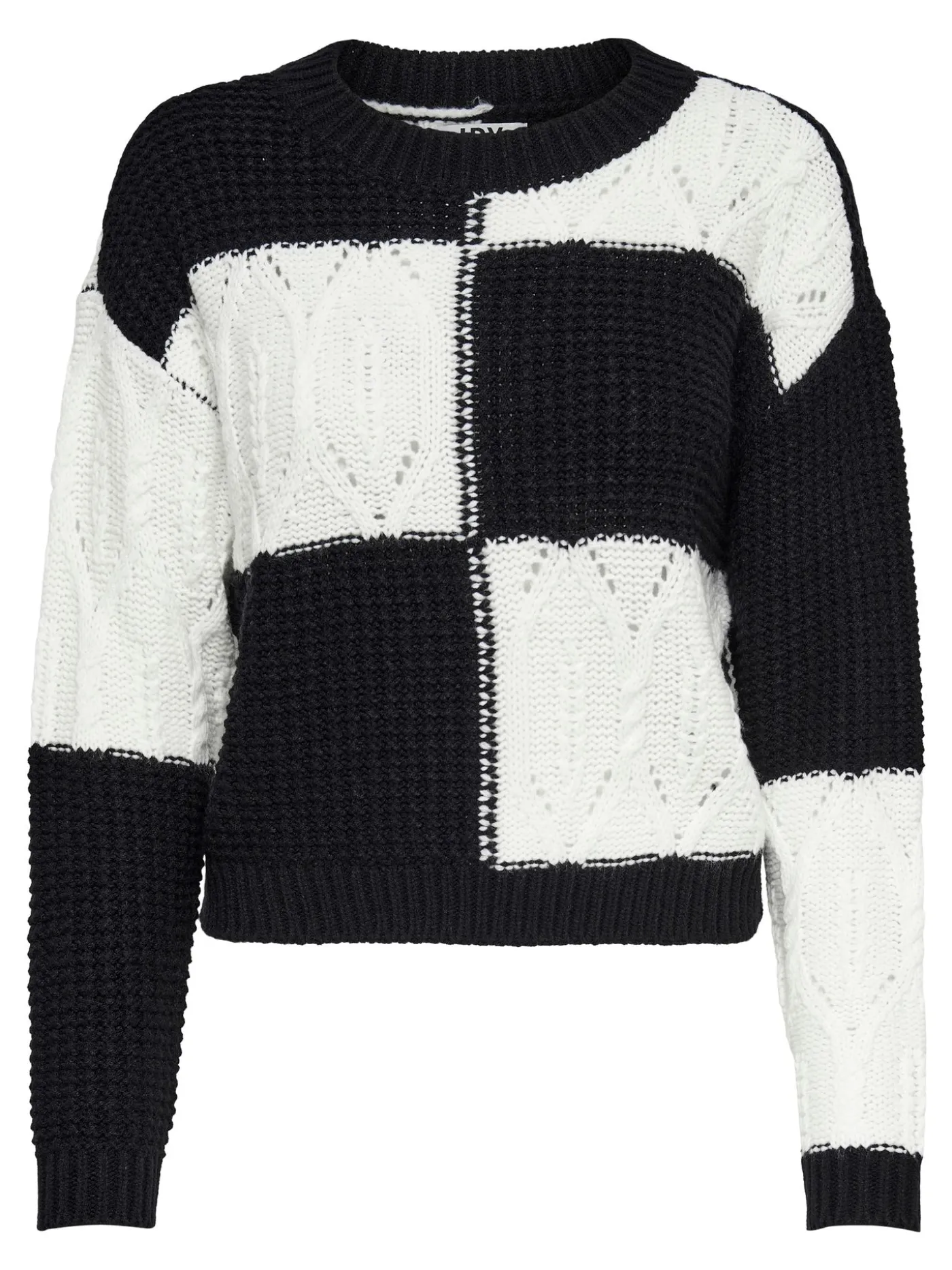 JDYJUSTY L/S MIX STRUC PULLOVER KNT