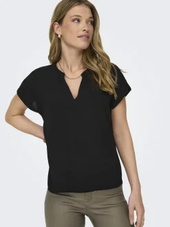 JDYLION LIFE S/S TOP WVN NOOS