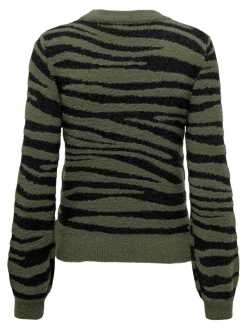 JDYLORRAINE ANIMAL L/S PULLOVER KNT