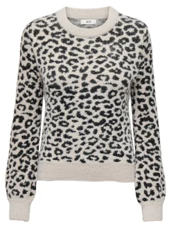 JDYLORRAINE ANIMAL L/S PULLOVER KNT