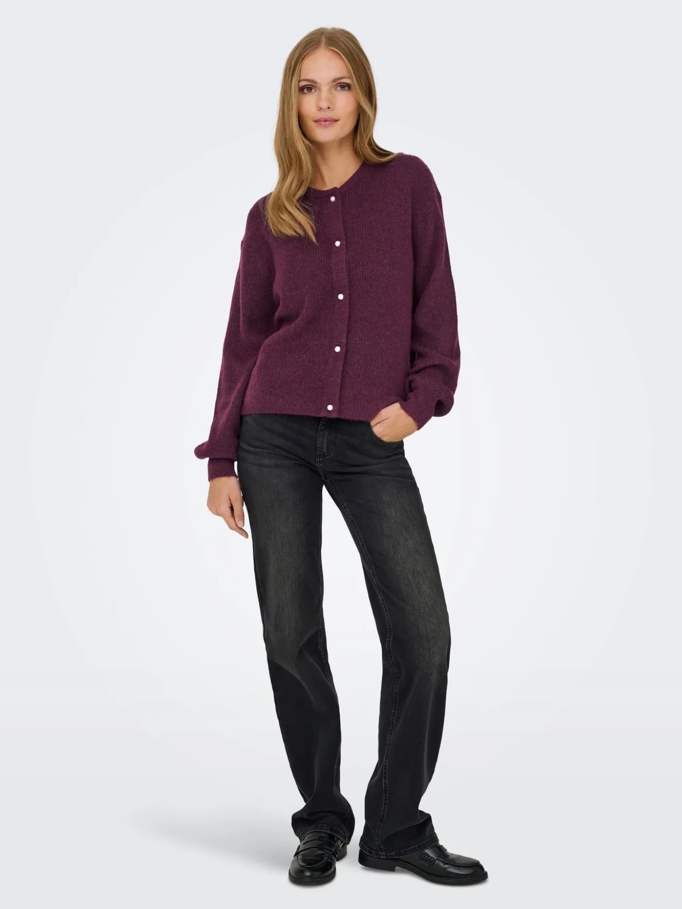 JDYLUMI LIFE L/S BUTTON CARDIGA KNT