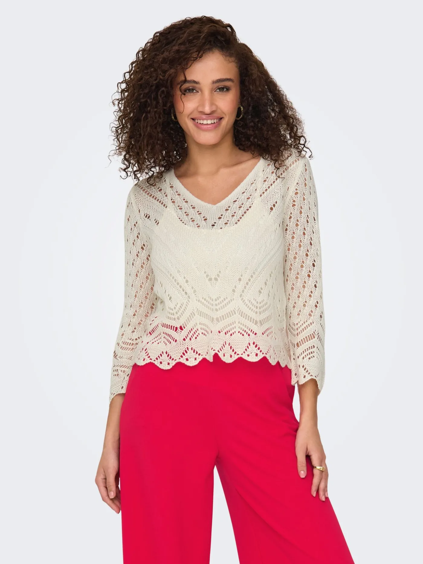 JDYNEW SUN 3/4 CROPPED PULLOVER KNT