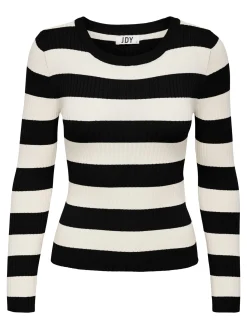 JDYPLUM L/S O-NECK PULLOVER KNT NOO