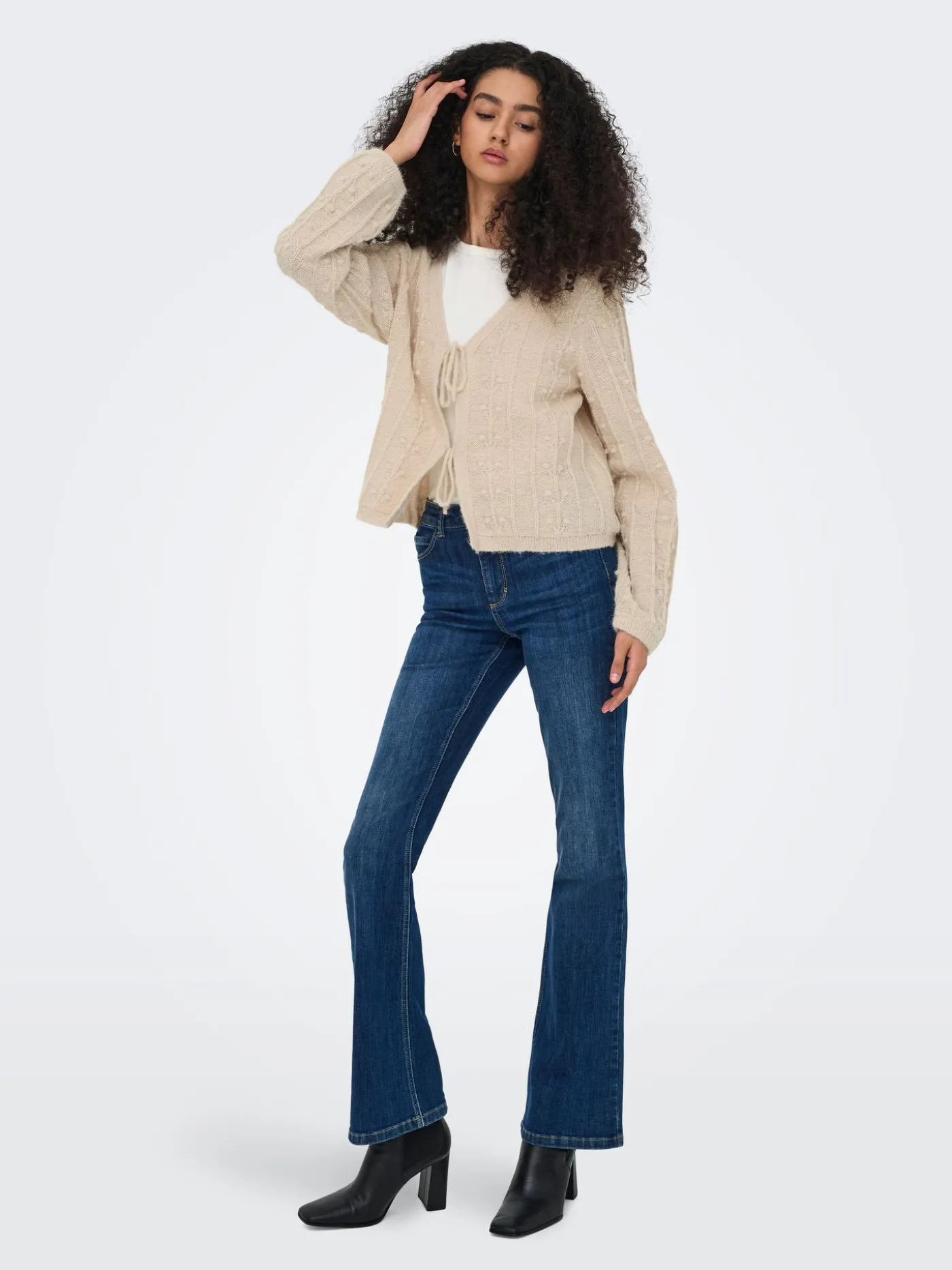 JDYSIGRID LIFE L/S TIE CARDIGAN KNT