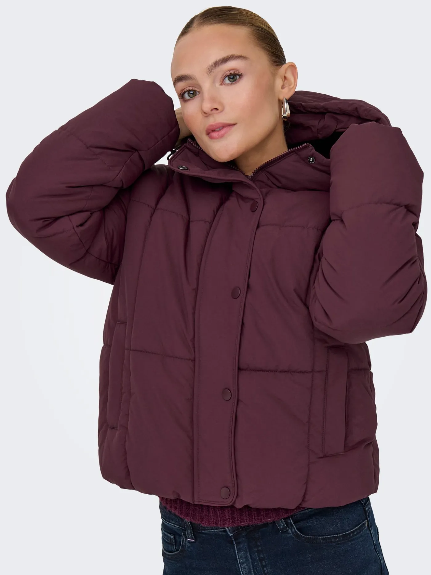 JDYWONDER SHORT HOOD PUFFER OTW SIJ