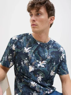 JJEBRYAN AOP TEE S/S O-NECK SN