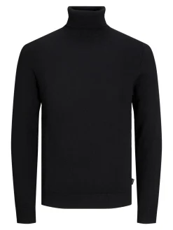 JJEEMIL KNIT ROLL NECK NOOS - Black
