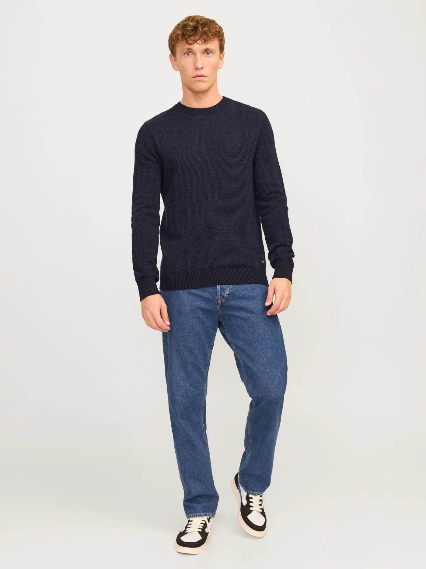 JJEGLOBE KNIT CREW NECK NOOS