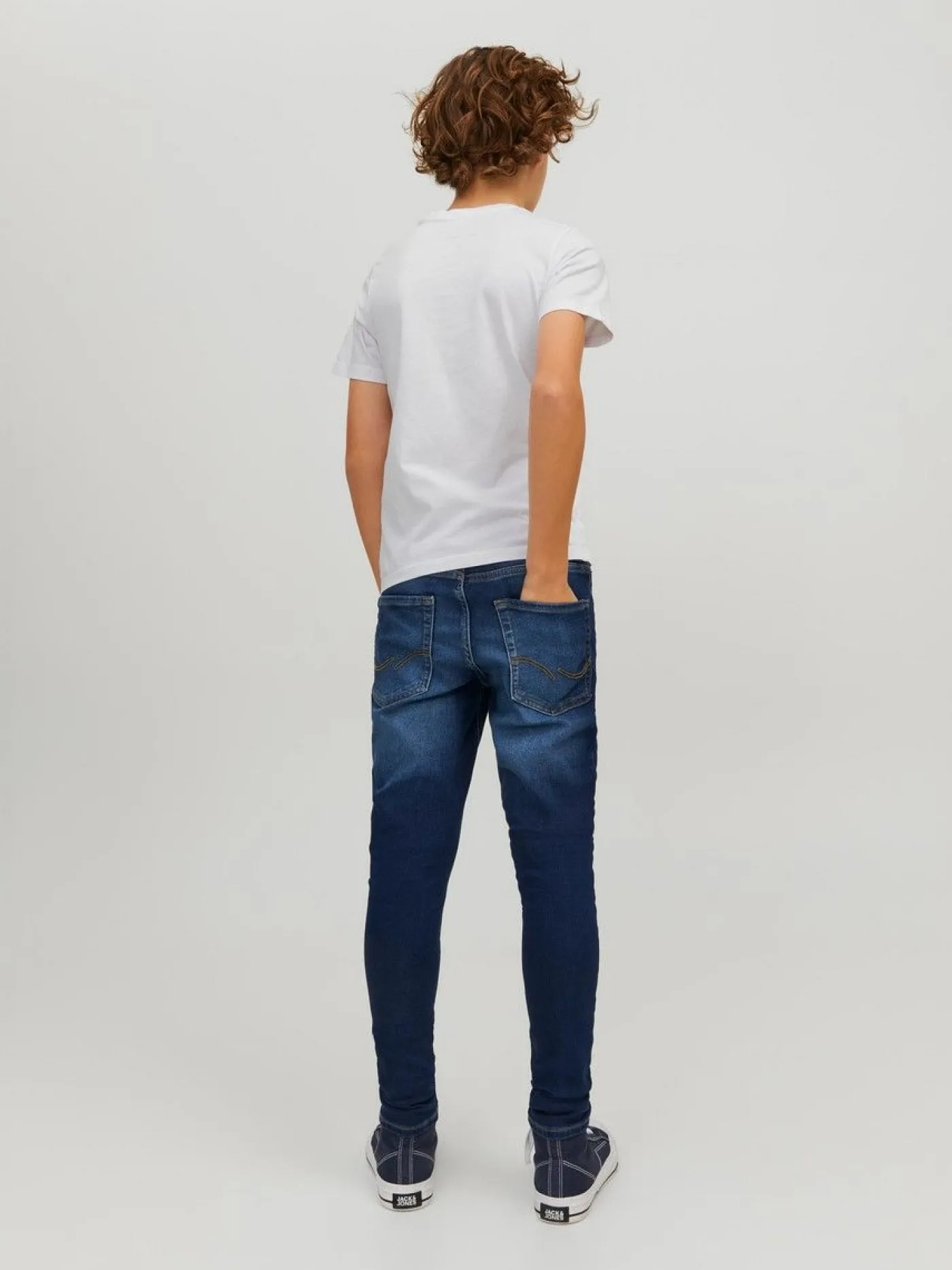 JJEORGANIC BASIC TEE SS O-NECK NOOS - White