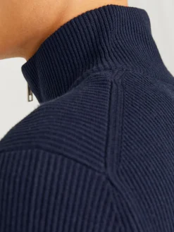 JJEPERFECT KNIT HALF ZIP SN