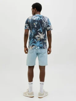 JJHAWAII AOP TEE SS CREW NECK