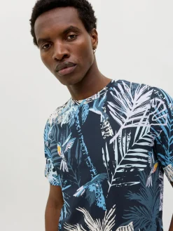 JJHAWAII AOP TEE SS CREW NECK