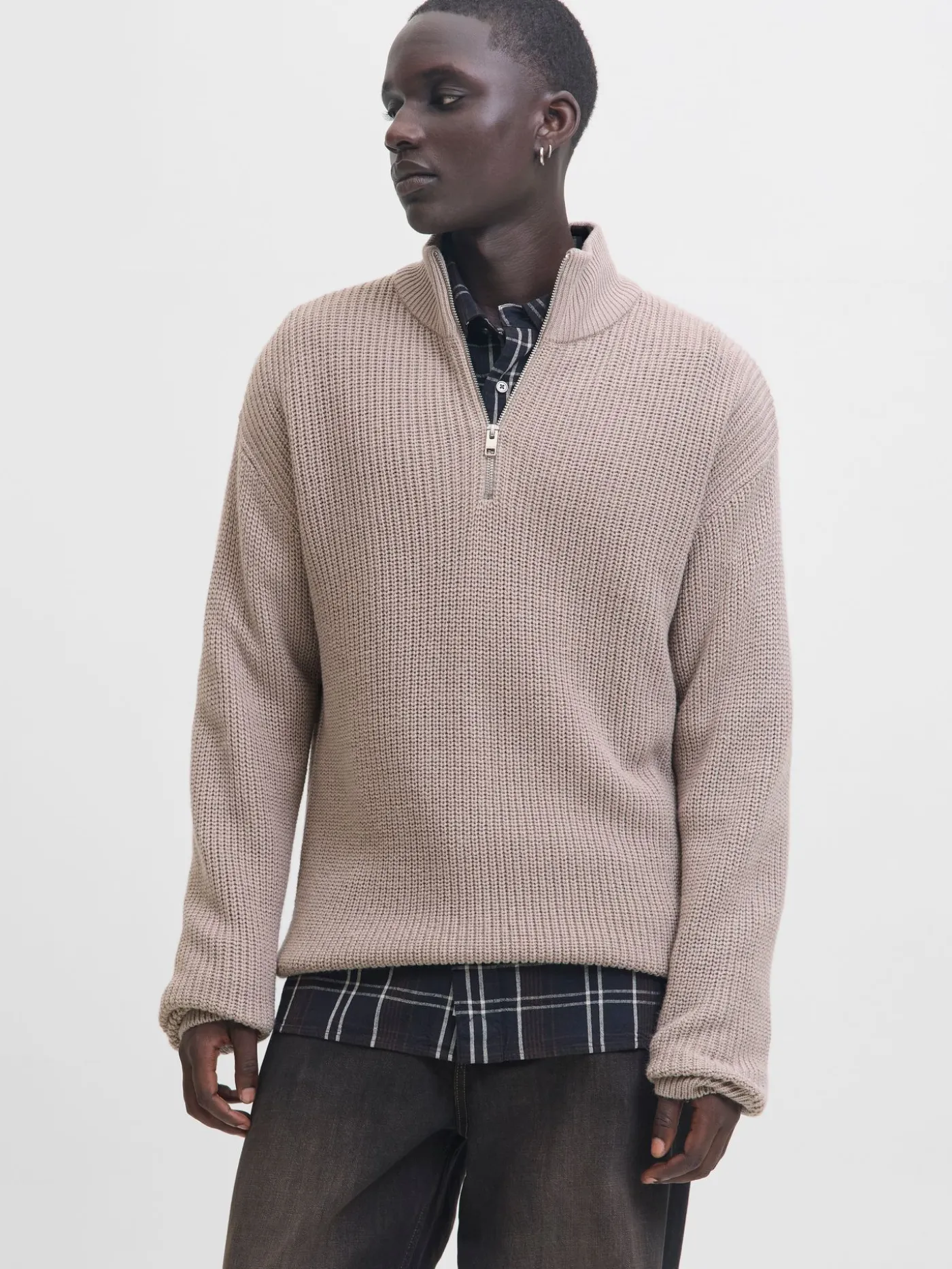 JJKAITO KNIT HALF ZIP BF