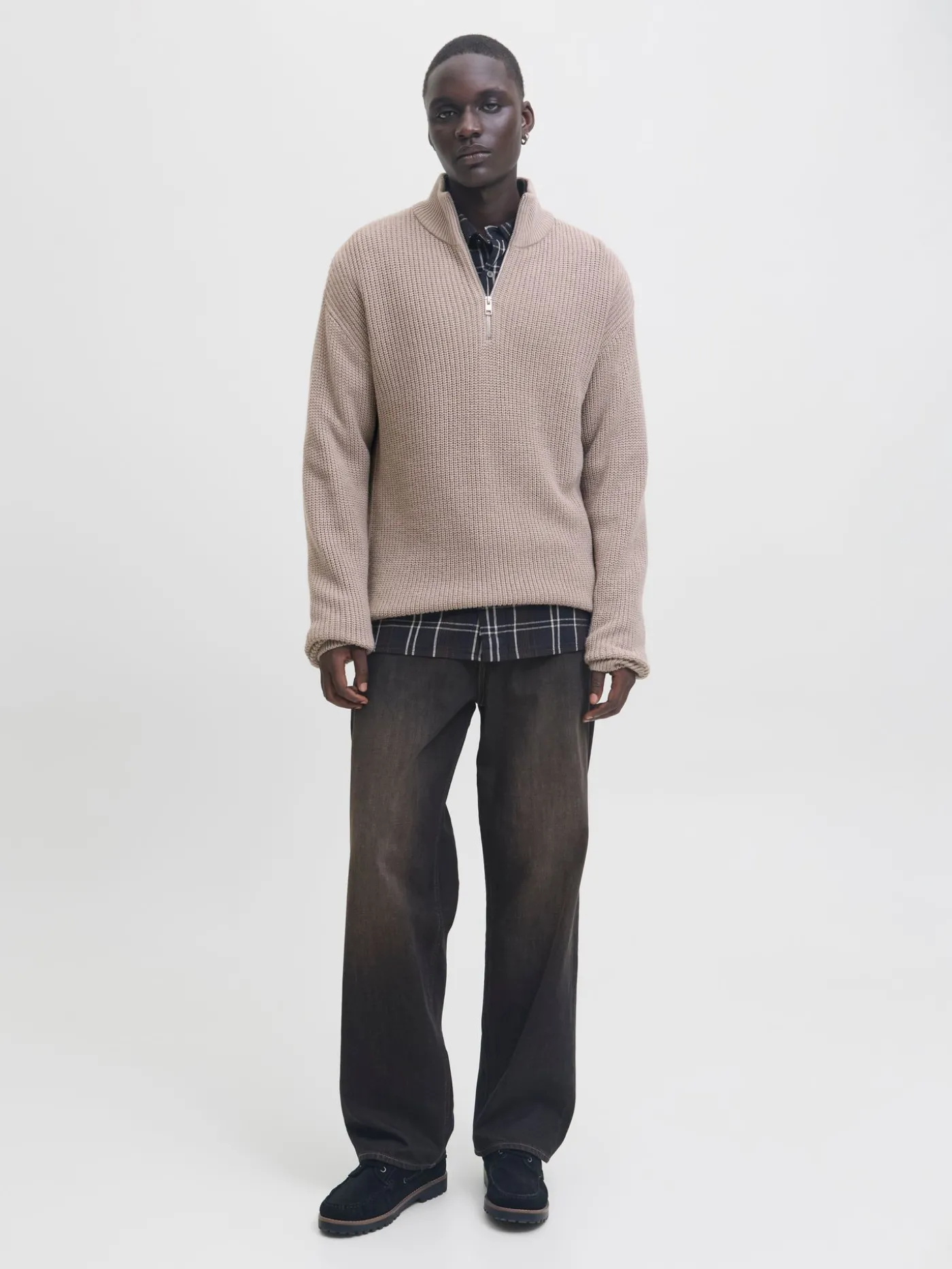 JJKAITO KNIT HALF ZIP BF