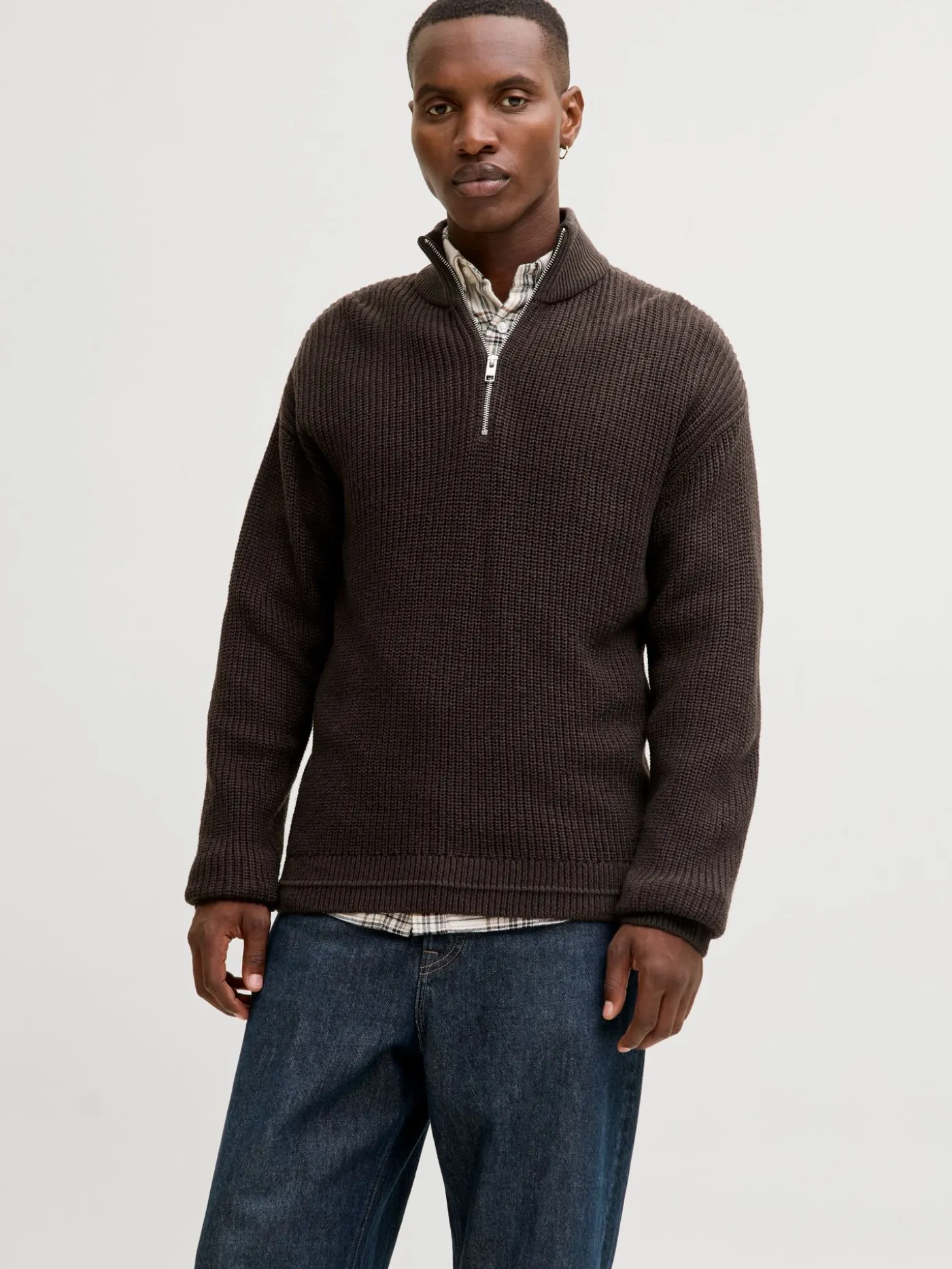JJKAITO KNIT HALF ZIP BF