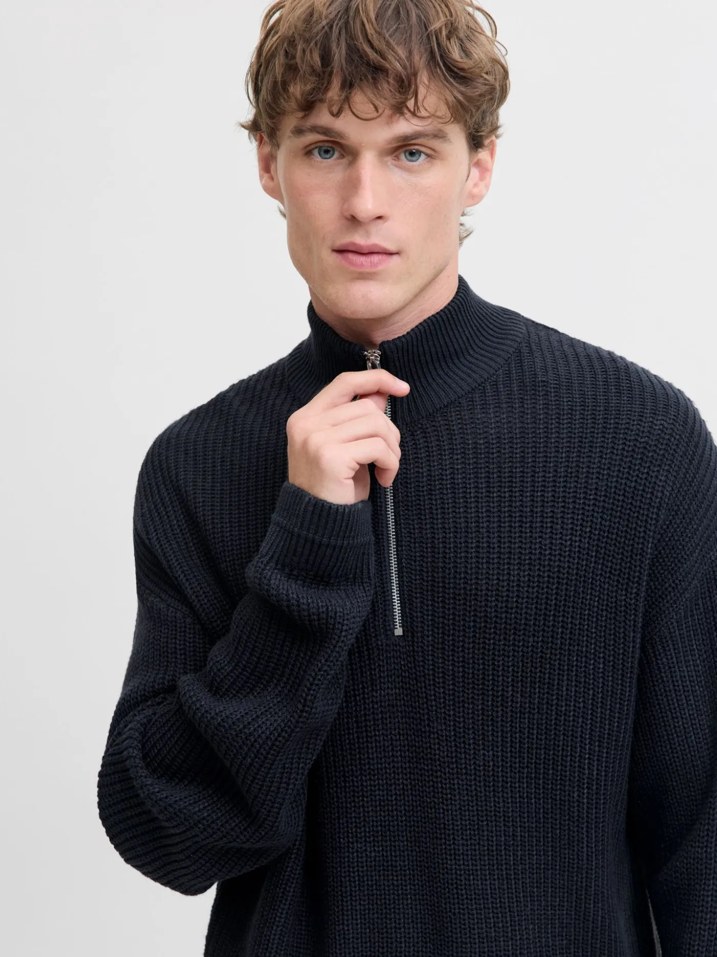 JJKAITO KNIT HALF ZIP BF