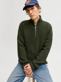 JJPAUL KNIT HALF ZIP