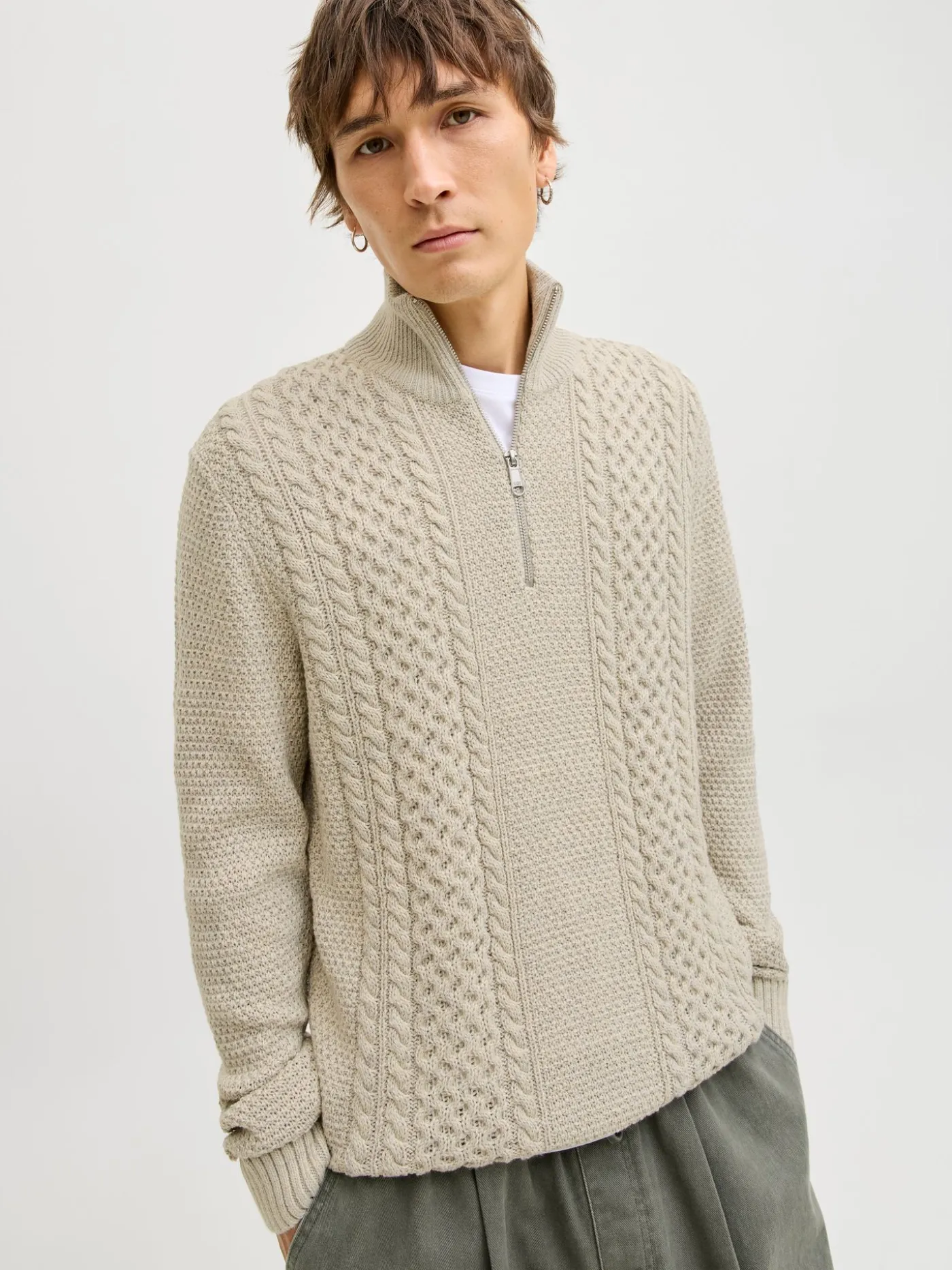 JJPAUL KNIT HALF ZIP