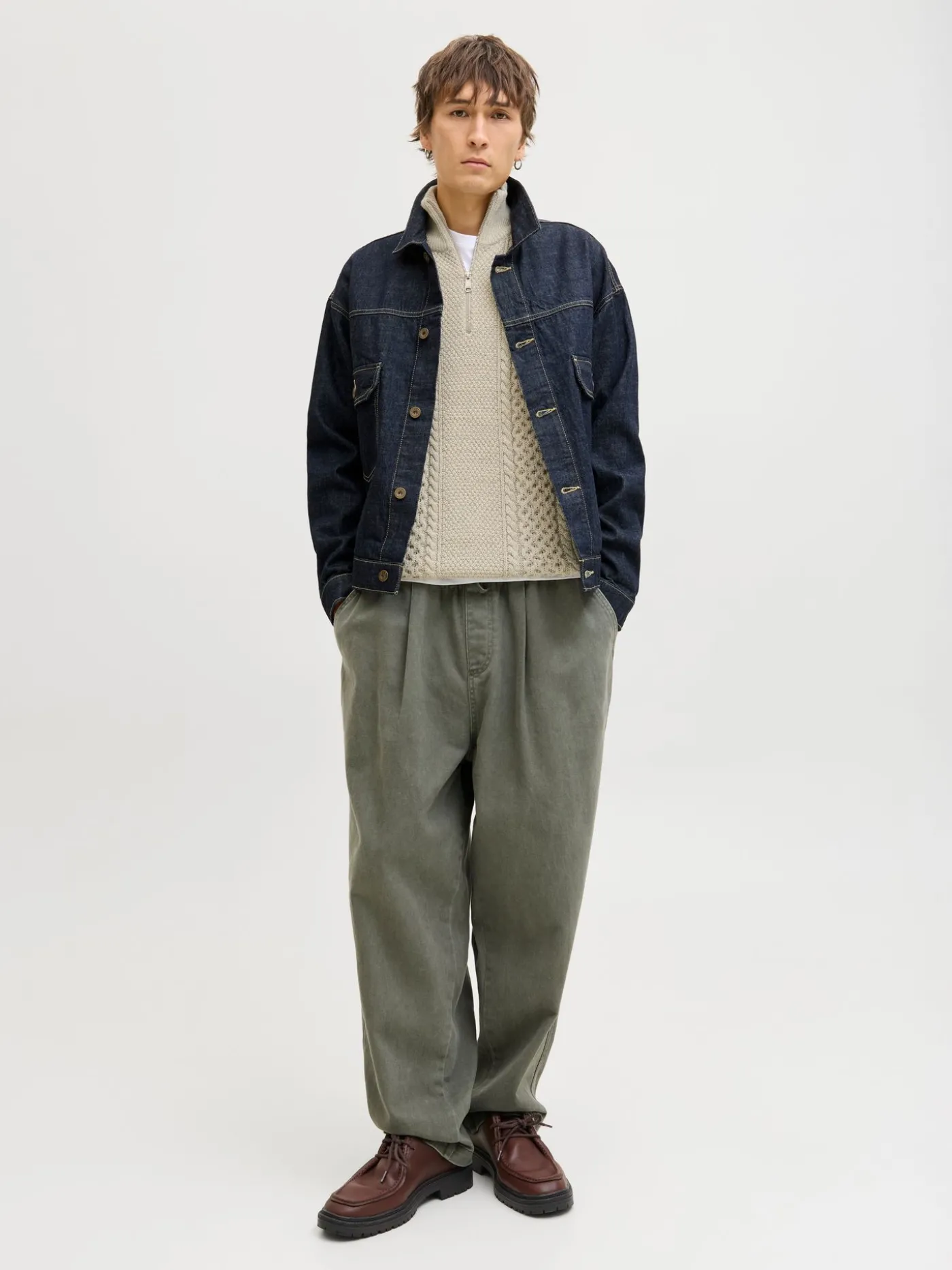 JJPAUL KNIT HALF ZIP