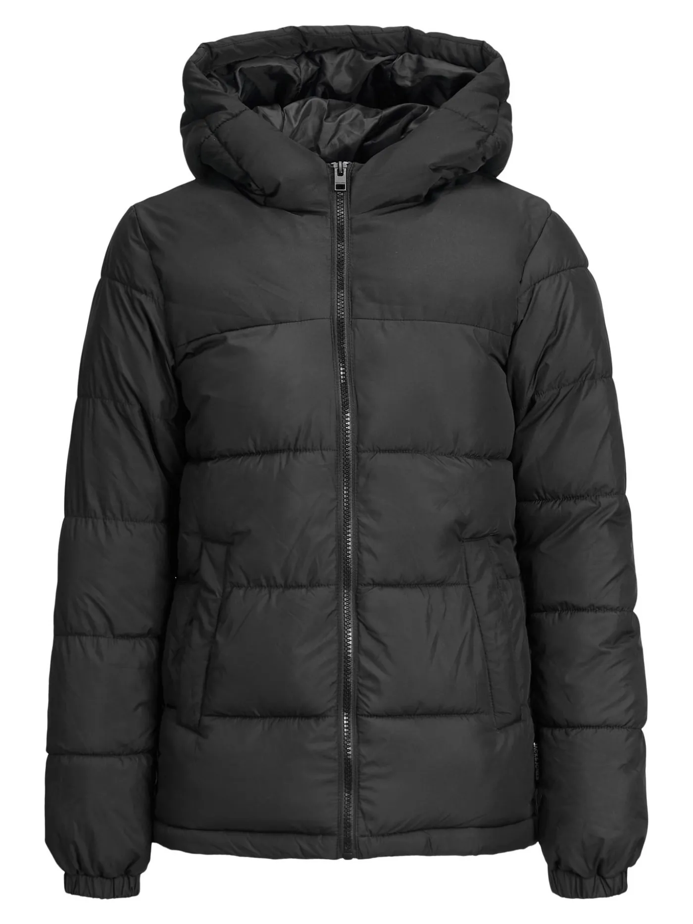 JJPAUL PUFFER HOOD JR - Black/SOLID