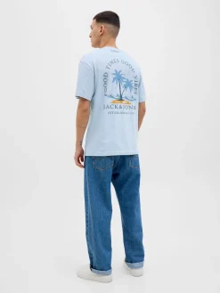 JJSUMMER VIBES TEE SS CREW NECK LN