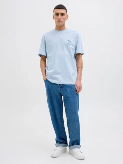 JJSUMMER VIBES TEE SS CREW NECK LN