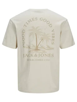 JJSUMMER VIBES TEE SS CREW NECK LN