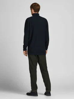 JJWIND KNIT ROLL NECK - Navy Blazer