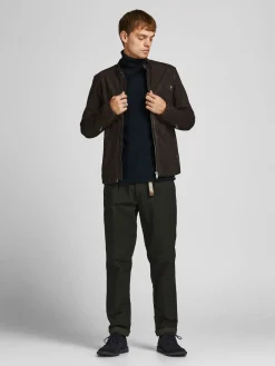 JJWIND KNIT ROLL NECK - Navy Blazer