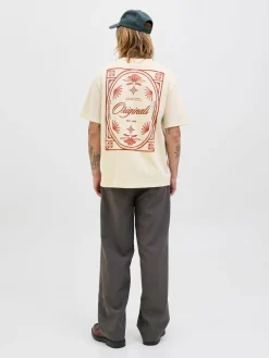 JORDIA GRAPHIC BACK TEE SS CREW NEC