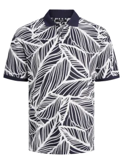 JPRBLALINEN SUMMER AOP SS POLO