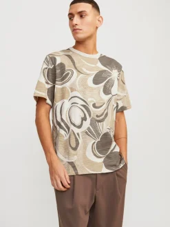 JPRBLAPALMA AOP SS TEE CREW NECK SN