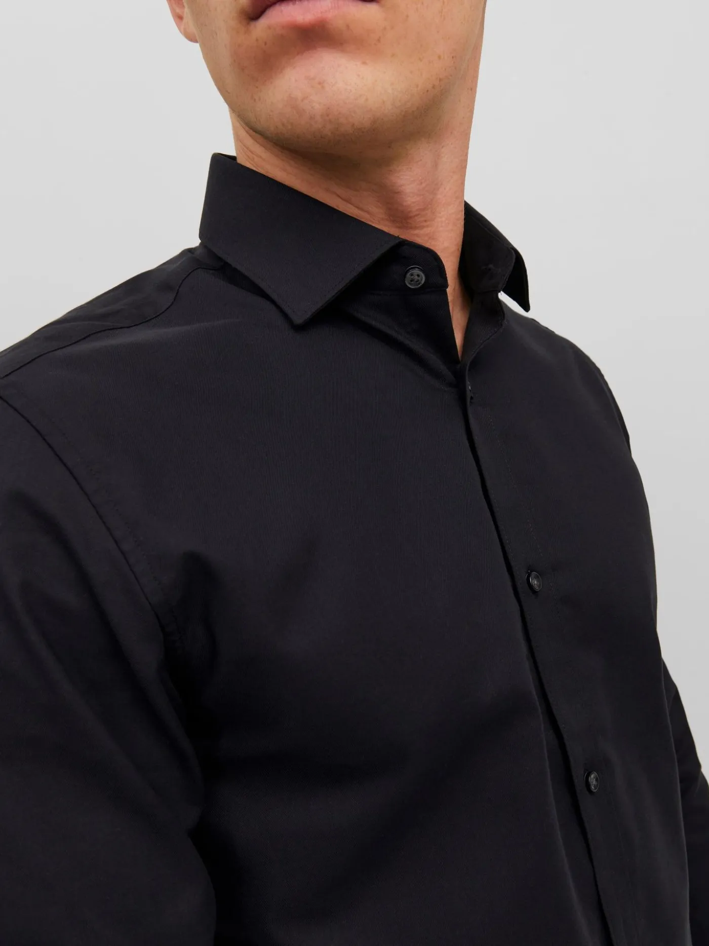 JPRBLAROYAL SHIRT L/S NOOS - Black/SLIM FIT