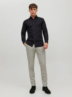 JPRBLAROYAL SHIRT L/S NOOS - Black/SLIM FIT