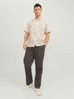 JPRBLASUMMER LINEN LEAF RESORT SHIR