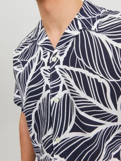 JPRBLASUMMER LINEN LEAF RESORT SHIR