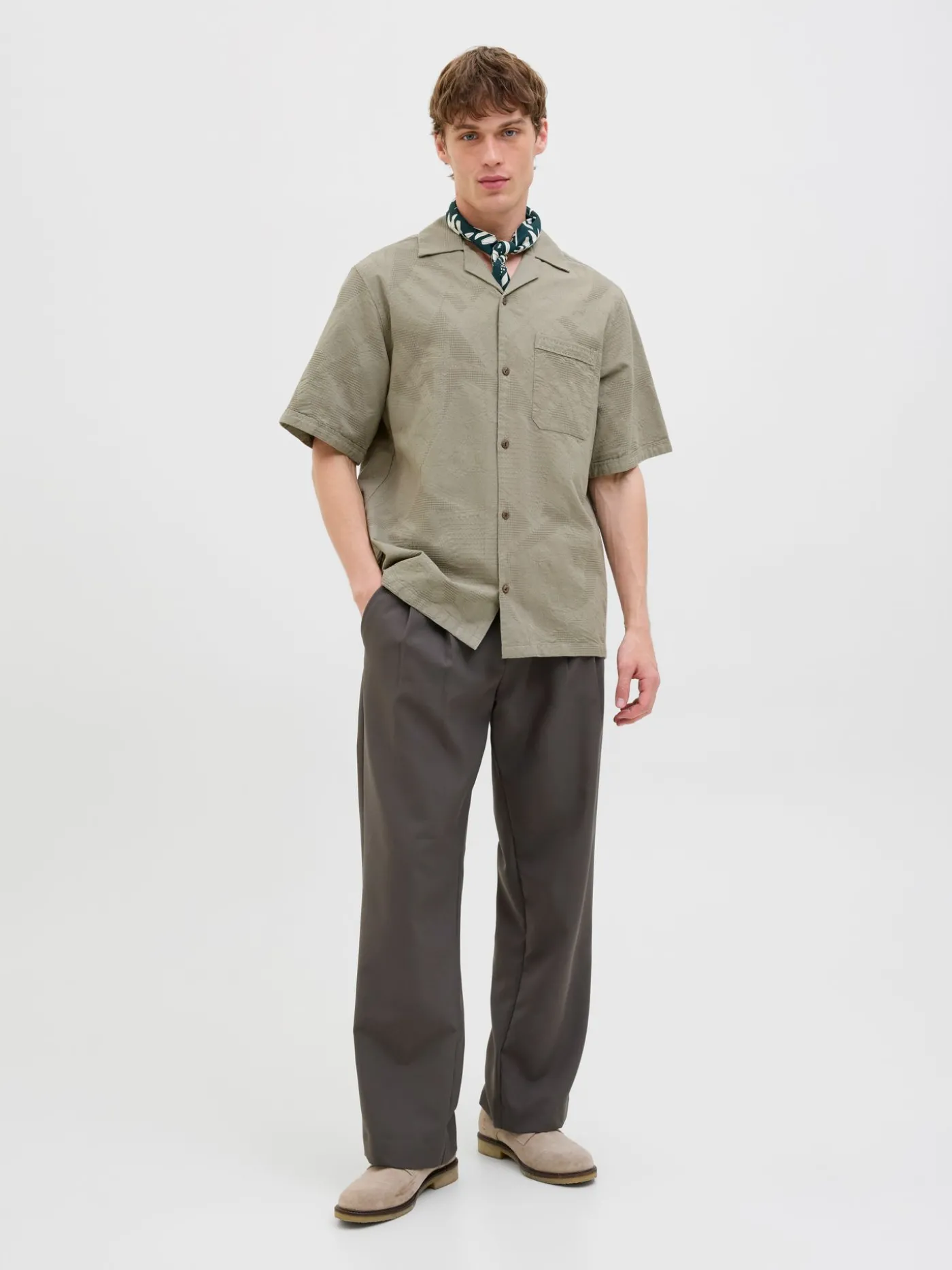 JPRBLULUKE JACQUARD RESORT S/S SHIR