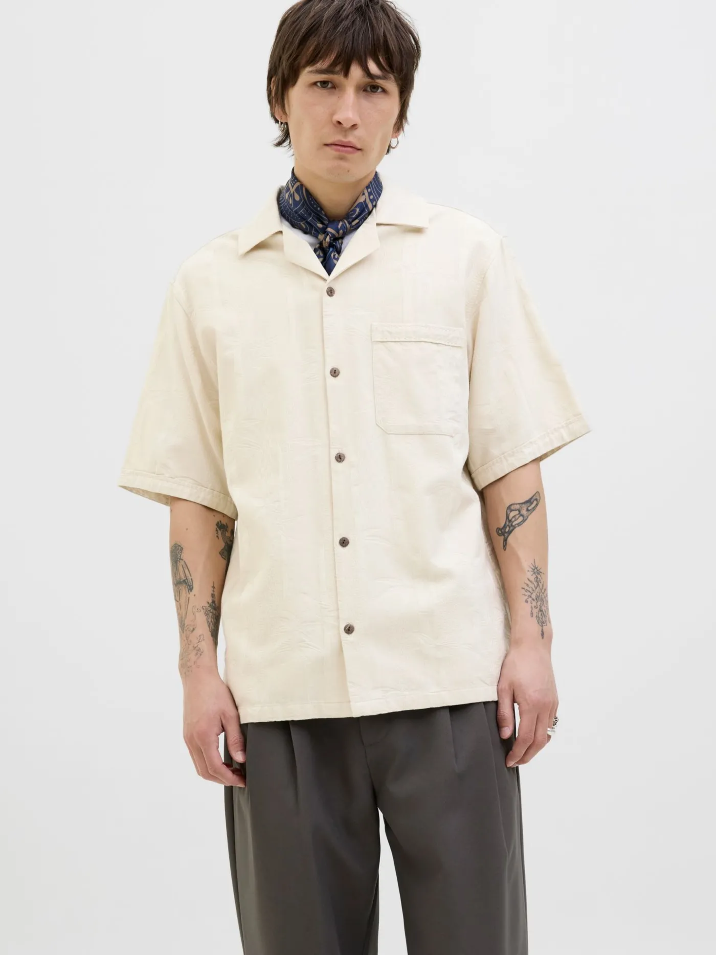 JPRBLULUKE JACQUARD RESORT S/S SHIR