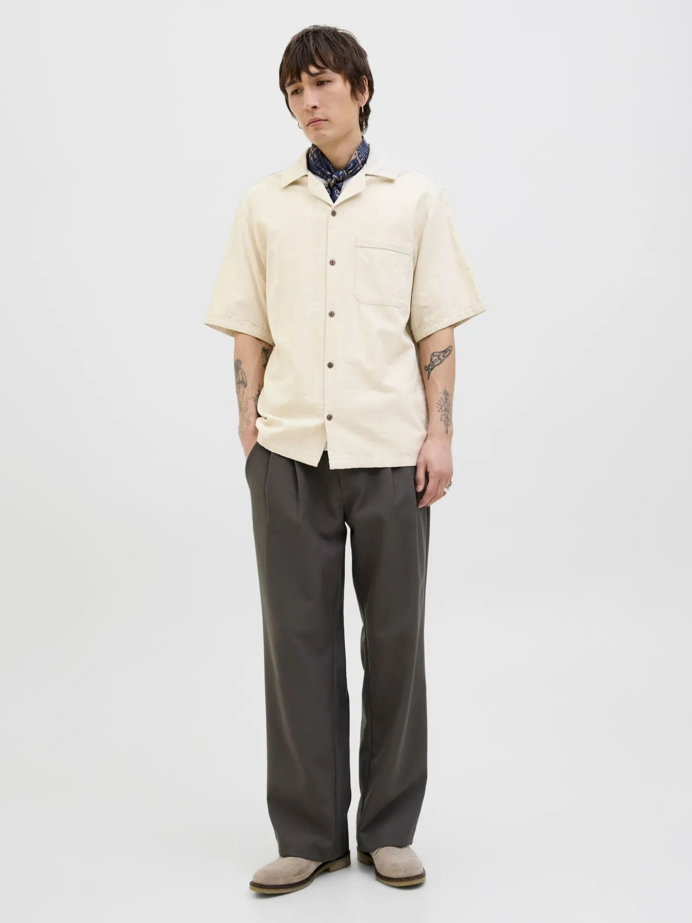 JPRBLULUKE JACQUARD RESORT S/S SHIR