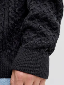 JPRBLUSEAN KNIT CABLE HALF ZIP SN